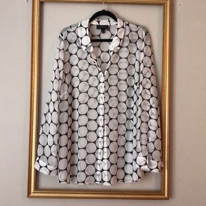 Lane Bryant Polkadot Blouse Size 18/20